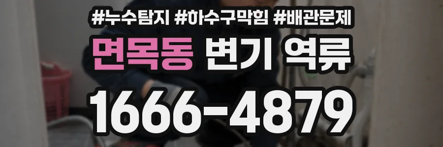 면목동 변기 역류