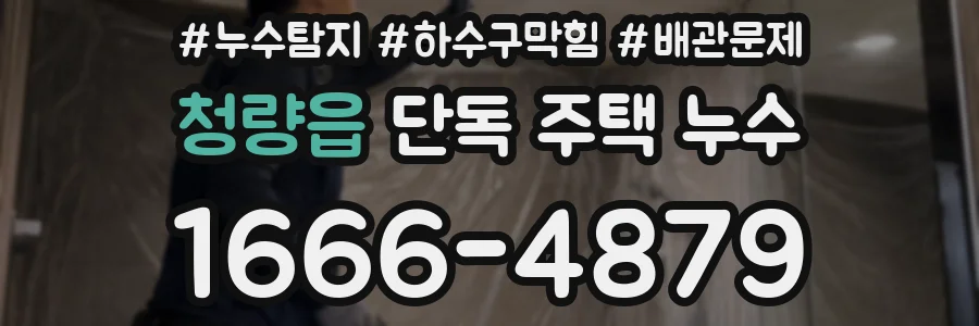 청량읍 단독 주택 누수