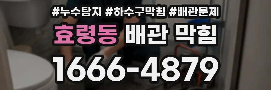 효령동 배관 막힘