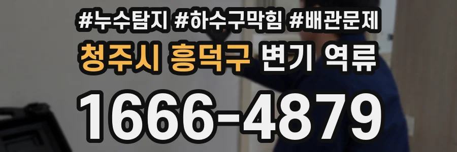 청주시 흥덕구 변기 역류