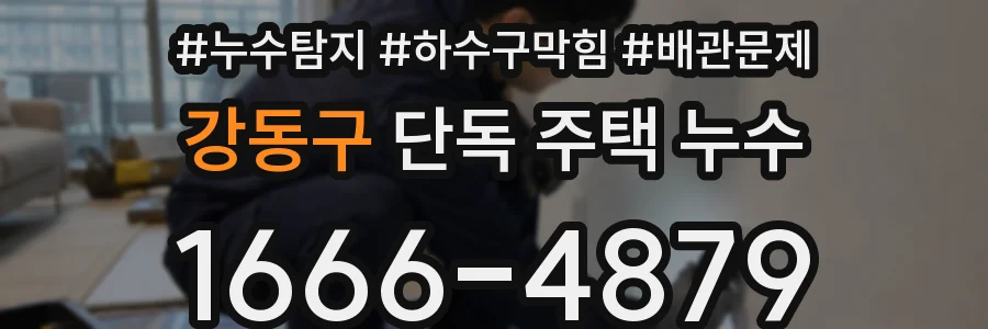 강동구 단독 주택 누수