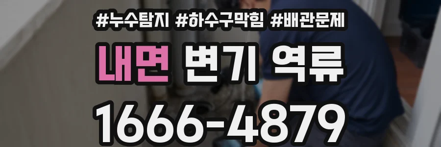 내면 변기 역류