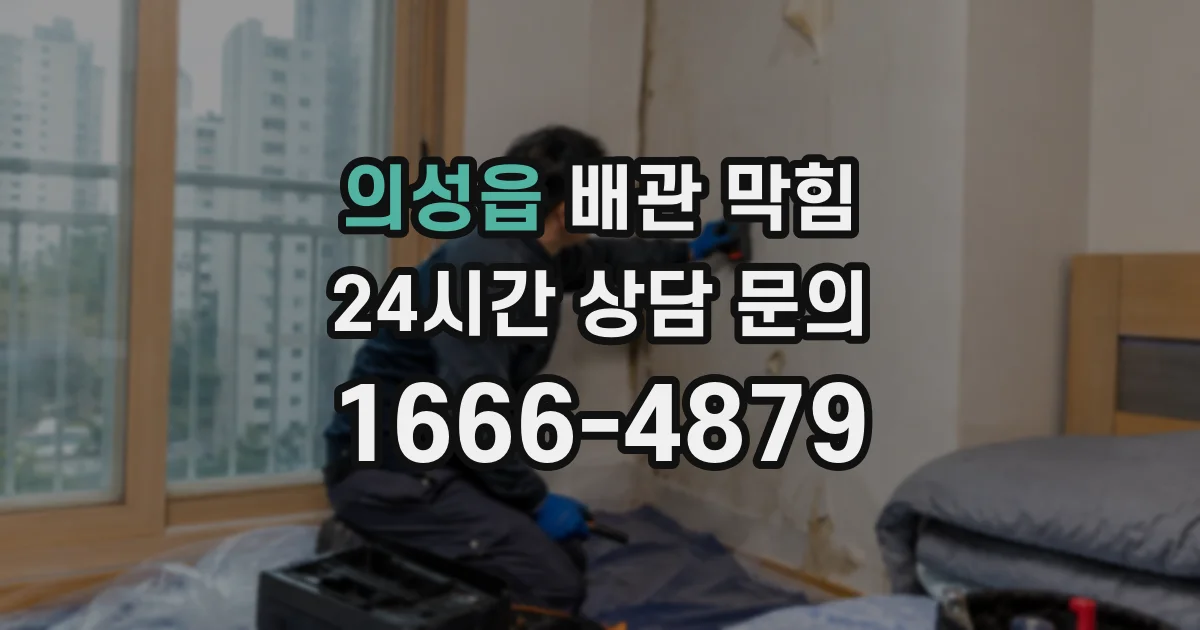 의성읍 배관 막힘