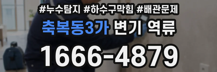 축복동3가 변기 역류