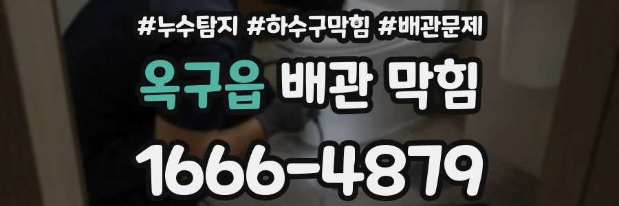 옥구읍 배관 막힘