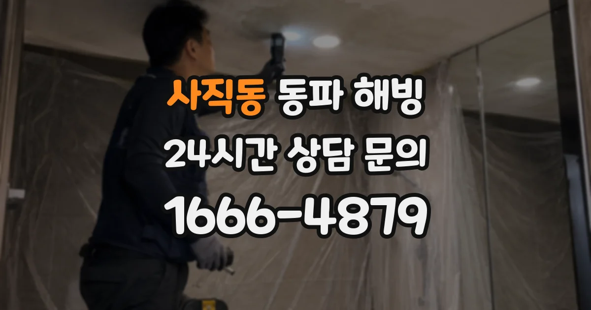 사직동 동파 해빙