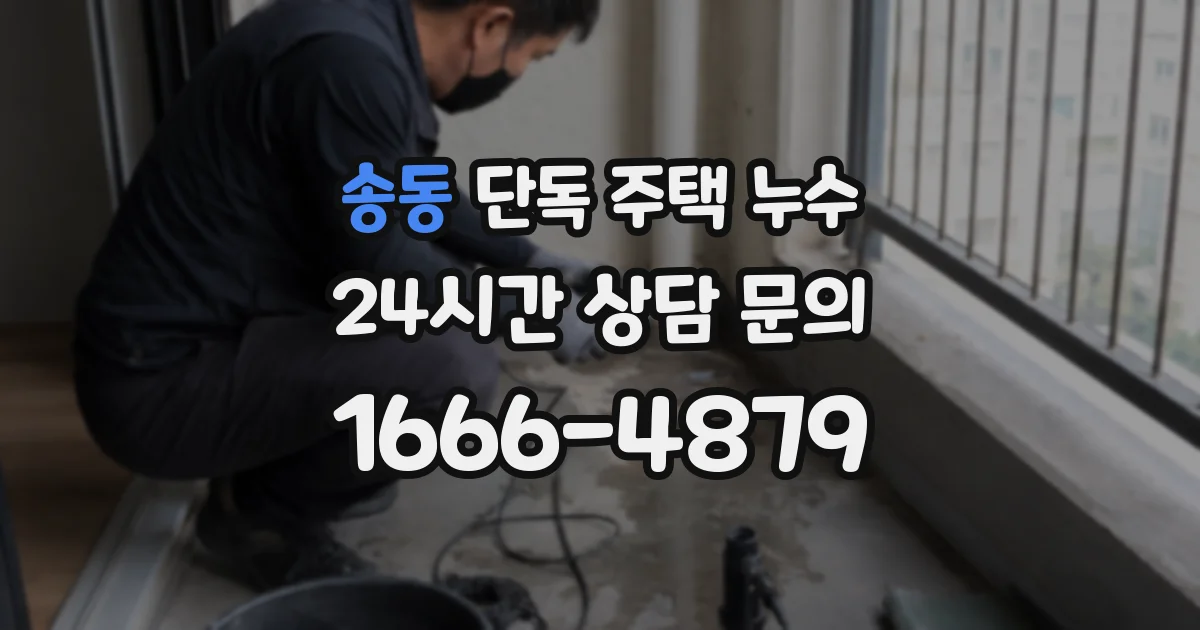 송동 단독 주택 누수