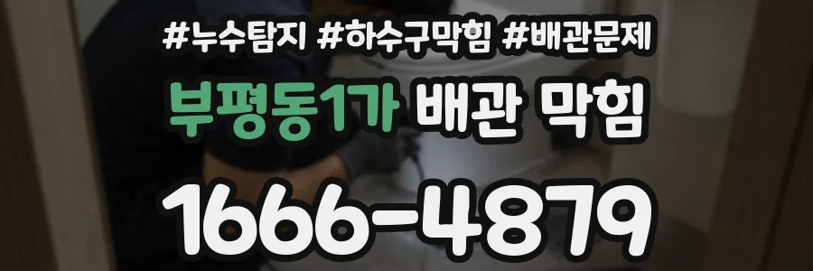 부평동1가 배관 막힘