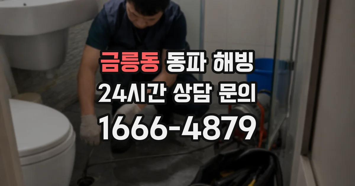 금릉동 동파 해빙