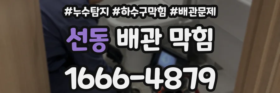 선동 배관 막힘