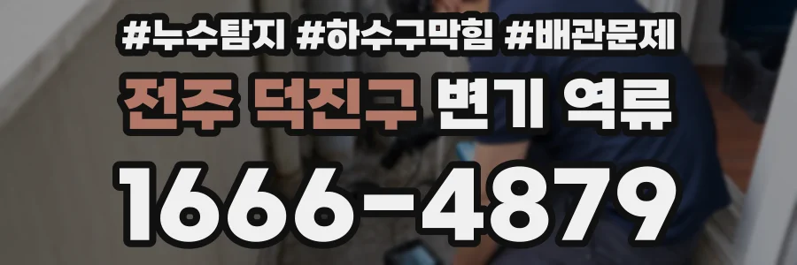 전주 덕진구 변기 역류