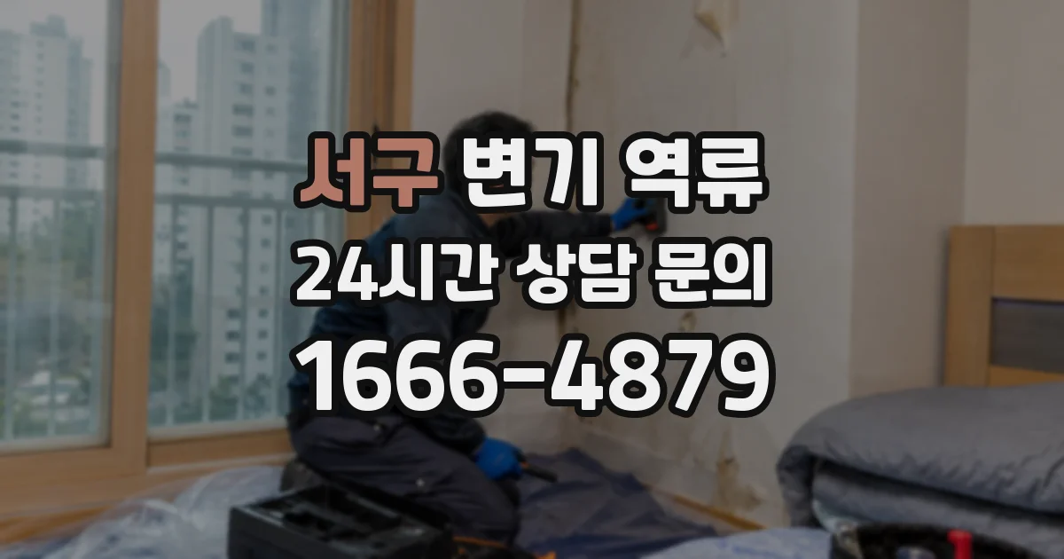 서구 변기 역류