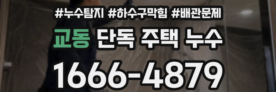 교동 단독 주택 누수