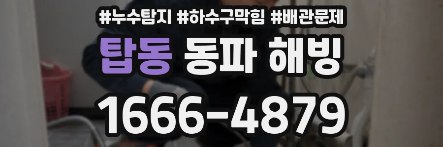 탑동 동파 해빙