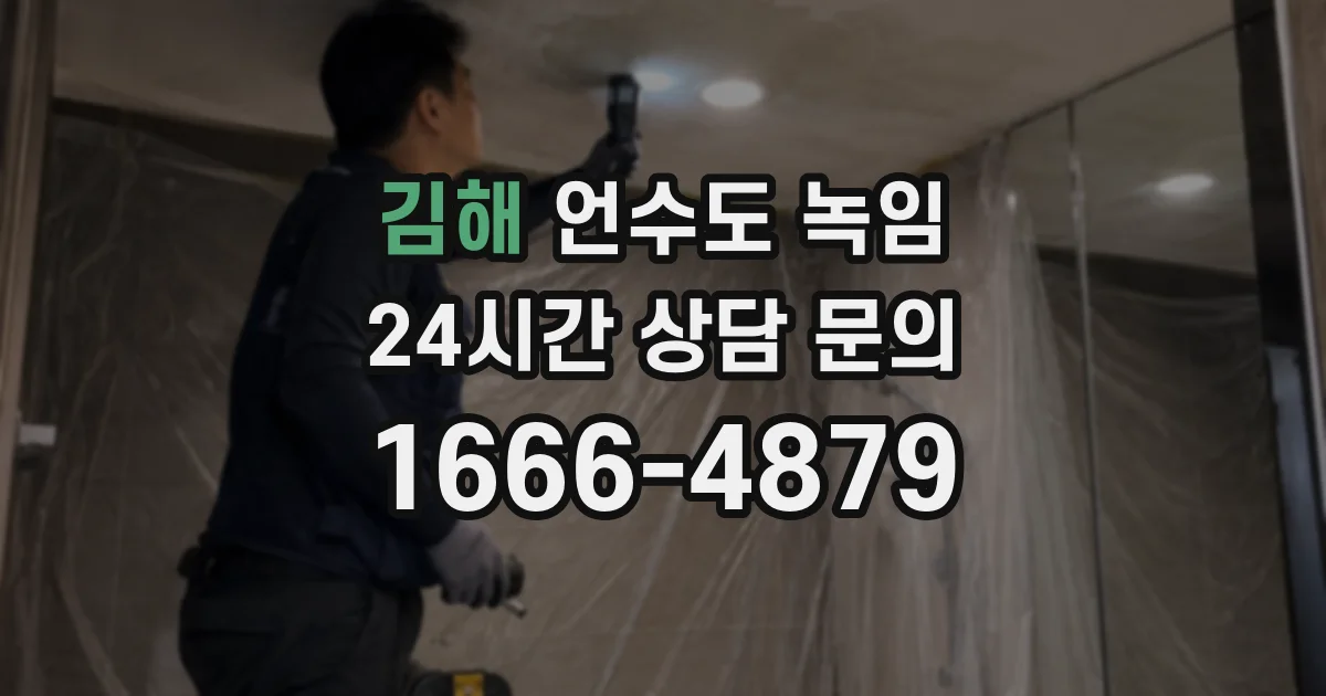 김해 언수도 녹임