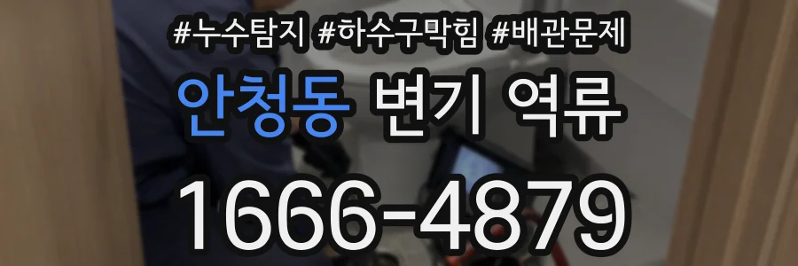안청동 변기 역류