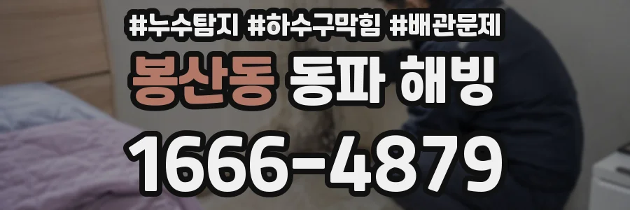 봉산동 동파 해빙
