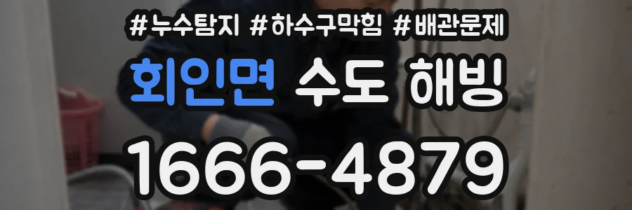 회인면 수도 해빙