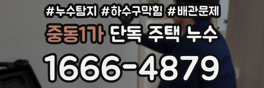 중동1가 단독 주택 누수