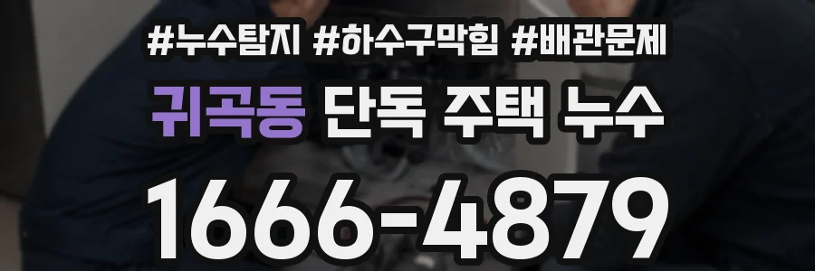 귀곡동 단독 주택 누수