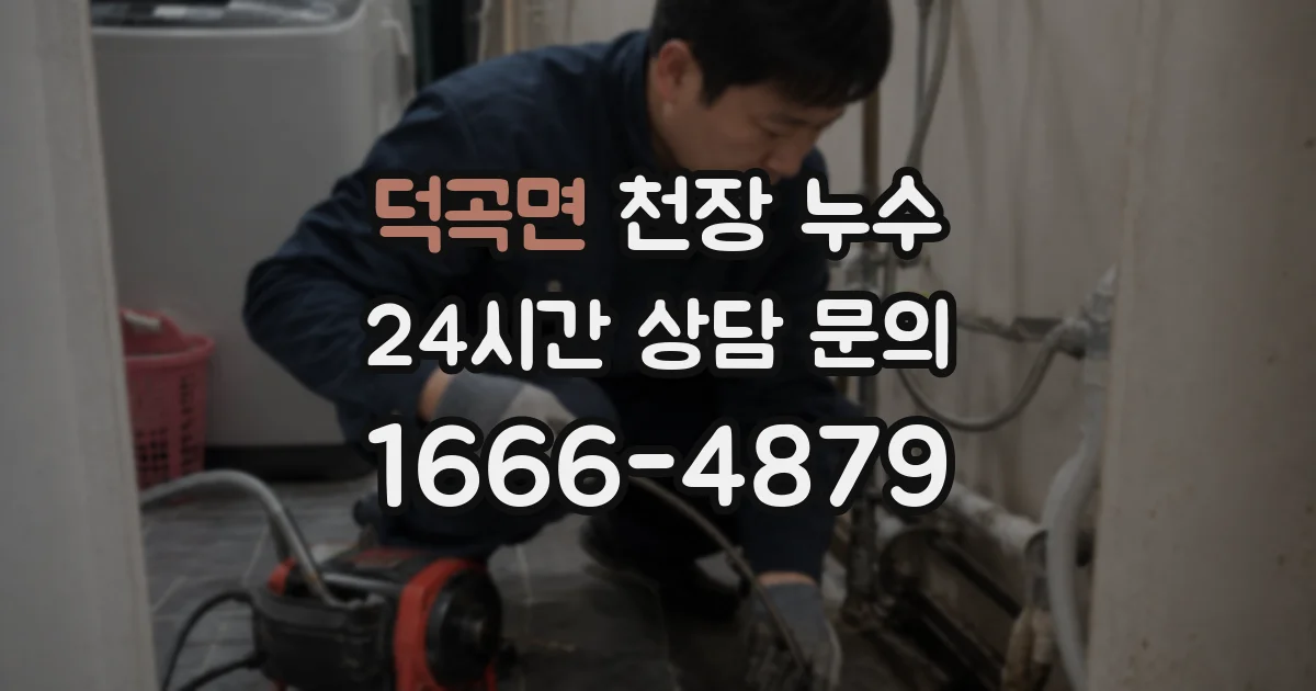 덕곡면 천장 누수