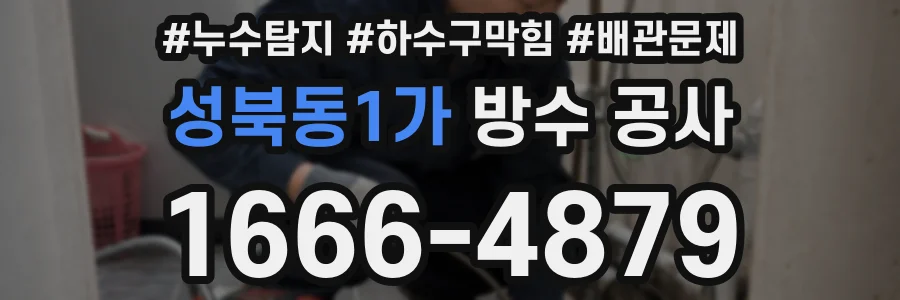 성북동1가 방수 공사