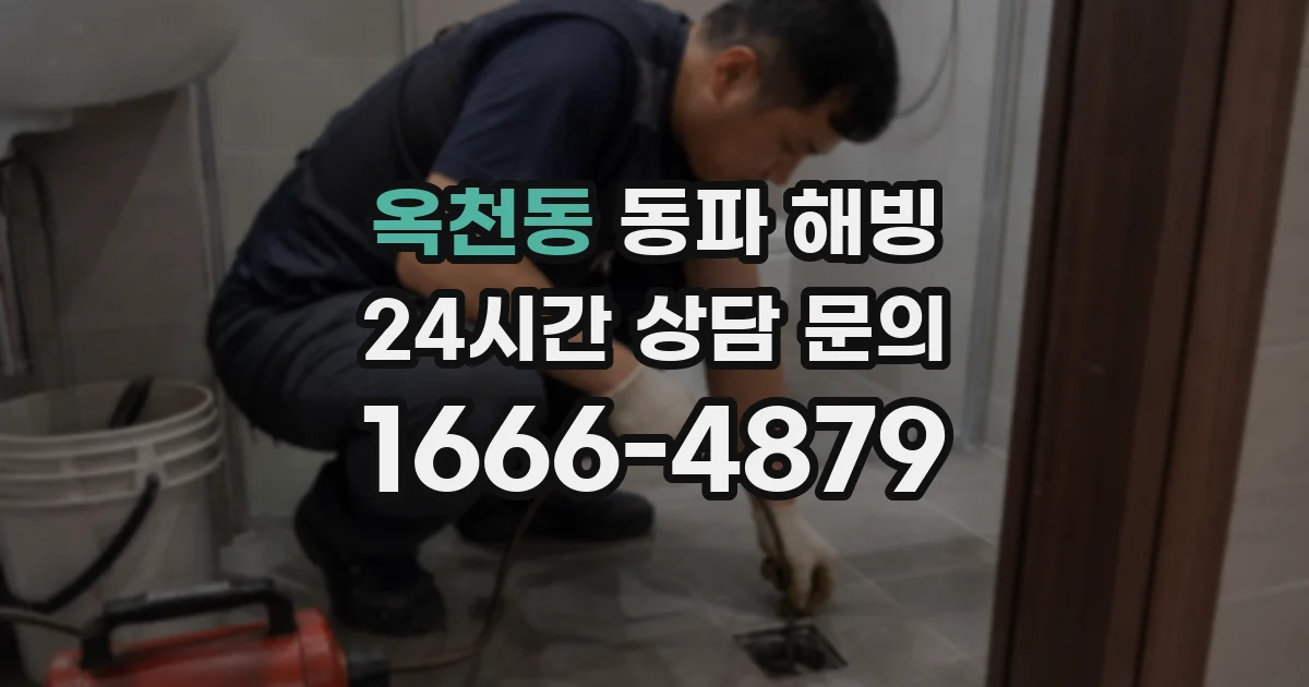 옥천동 동파 해빙