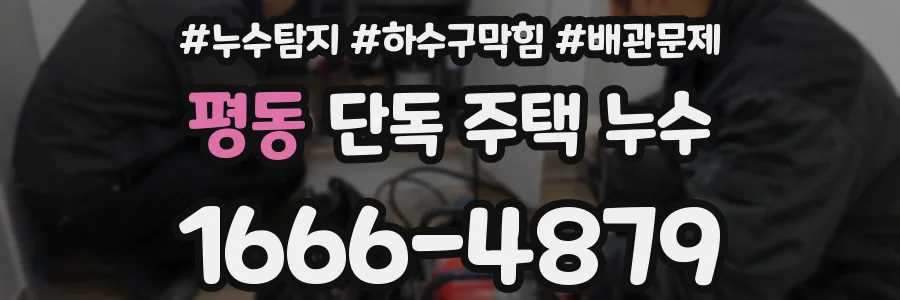 평동 단독 주택 누수