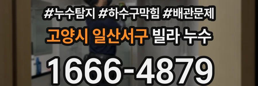 고양시 일산서구 빌라 누수