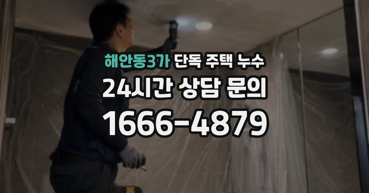 해안동3가 단독 주택 누수