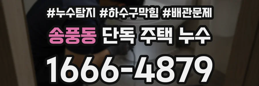 송풍동 단독 주택 누수