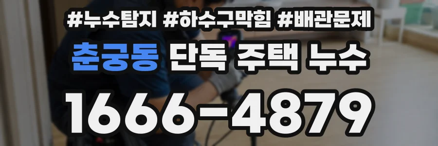 춘궁동 단독 주택 누수