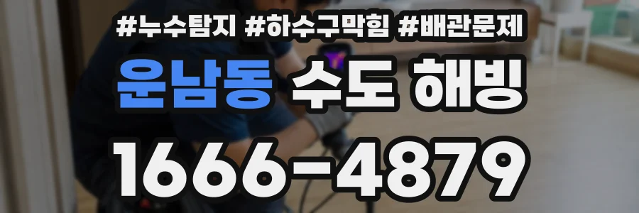 운남동 수도 해빙