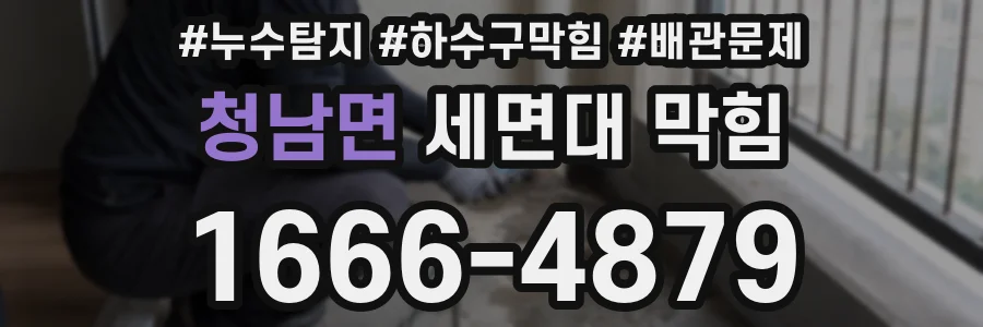 청남면 세면대 막힘