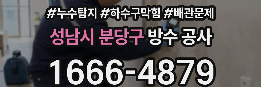 성남시 분당구 방수 공사