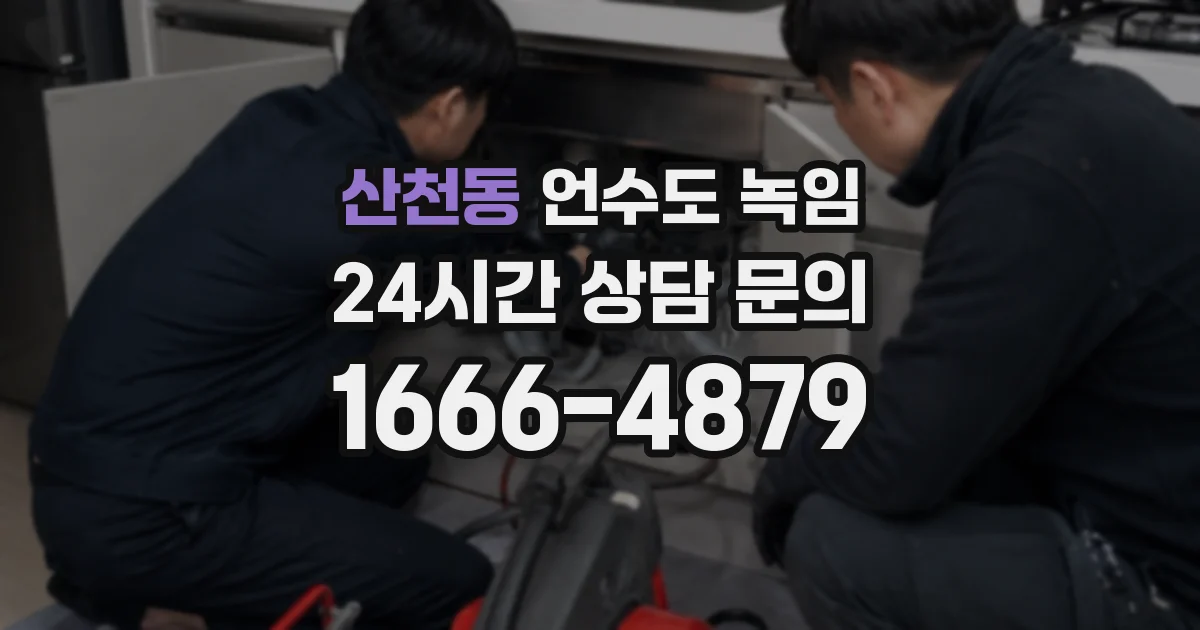 산천동 언수도 녹임