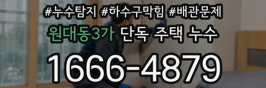 원대동3가 단독 주택 누수