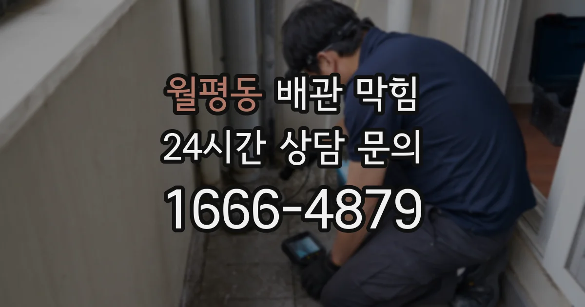 월평동 배관 막힘