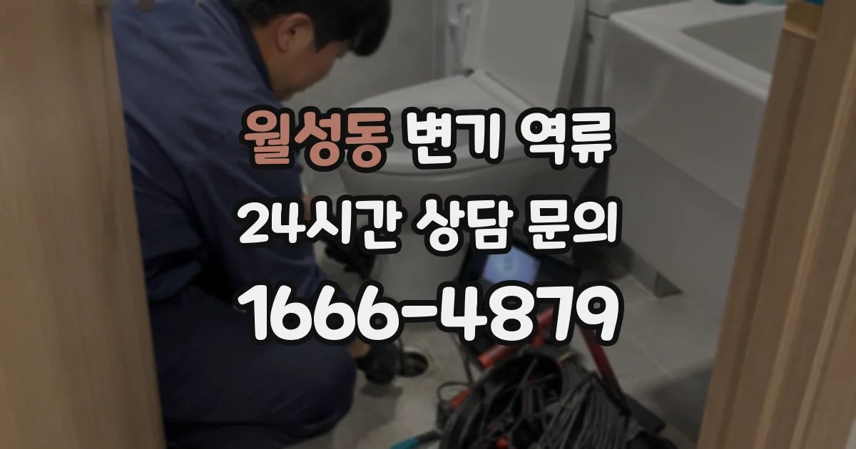 월성동 변기 역류