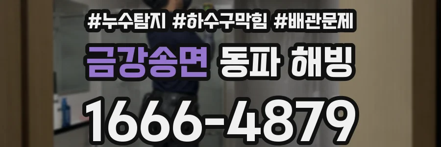 금강송면 동파 해빙