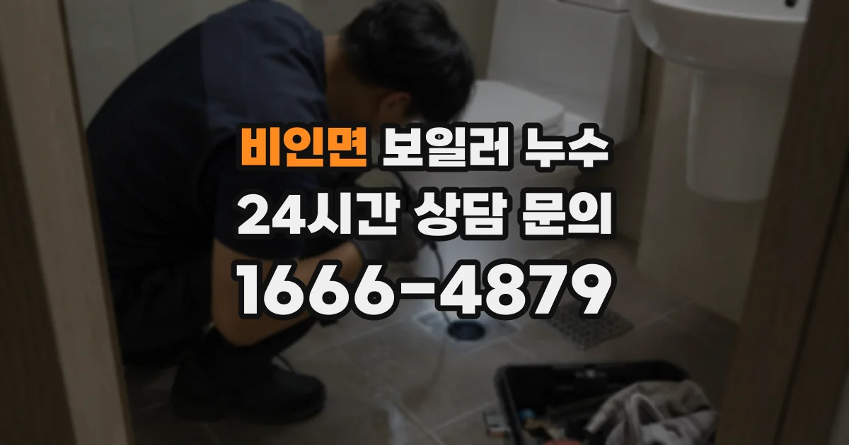비인면 보일러 누수
