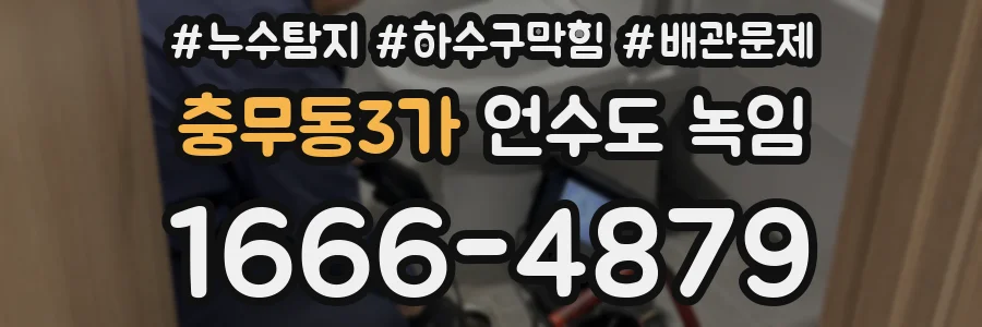 충무동3가 언수도 녹임