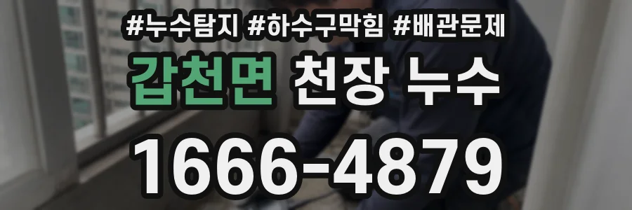 갑천면 천장 누수