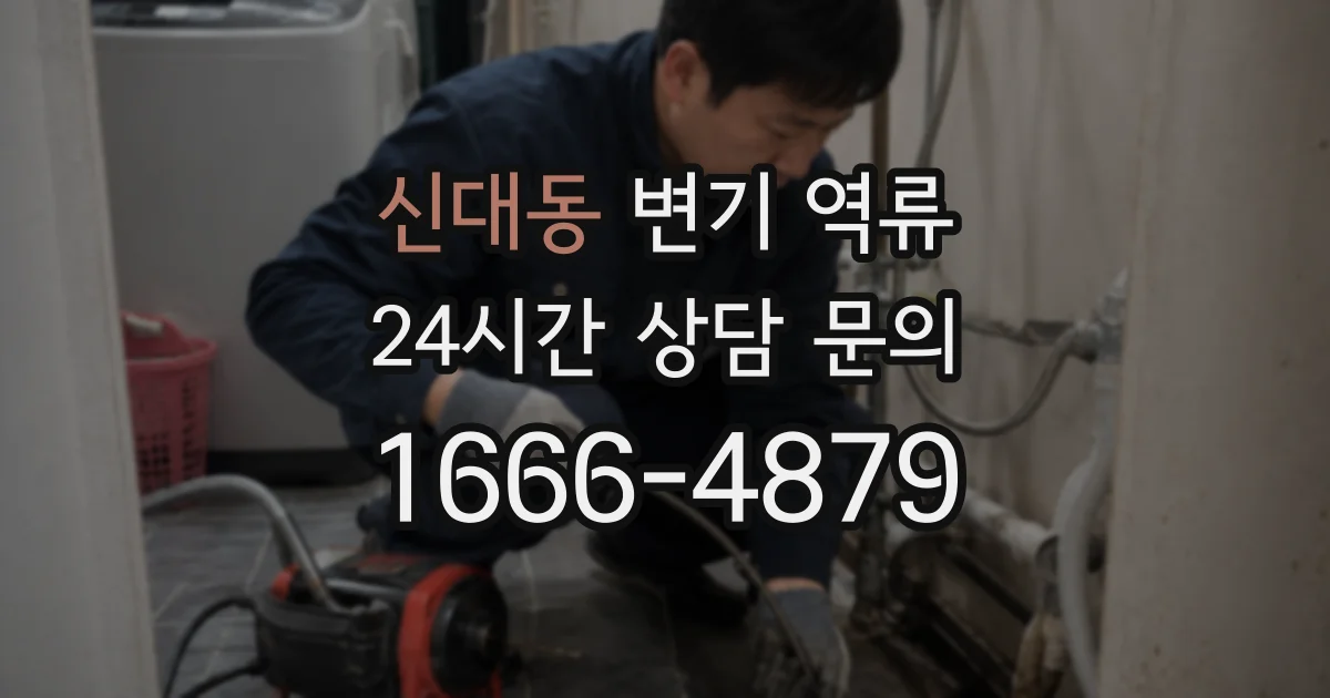 신대동 변기 역류