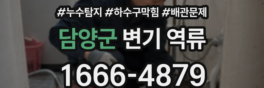 담양군 변기 역류