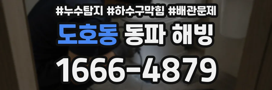 도호동 동파 해빙