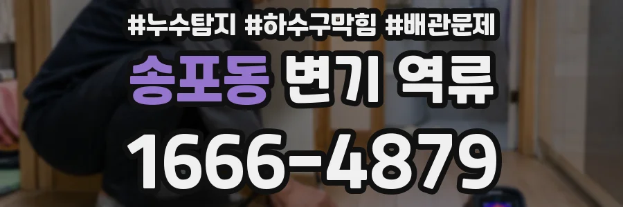 송포동 변기 역류
