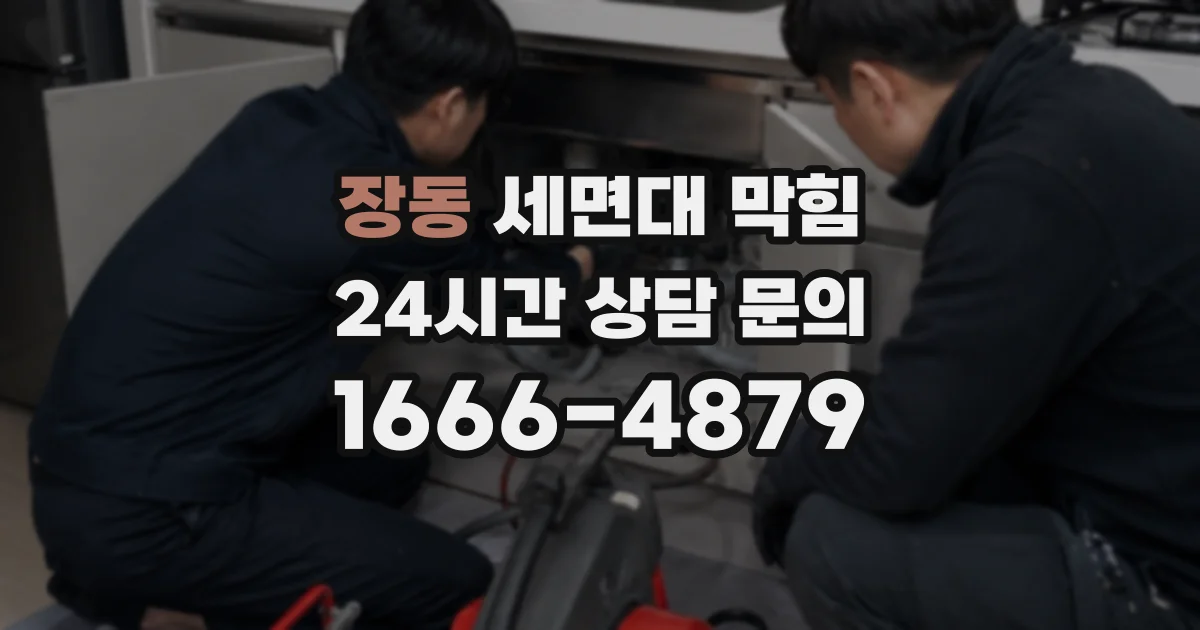 장동 세면대 막힘