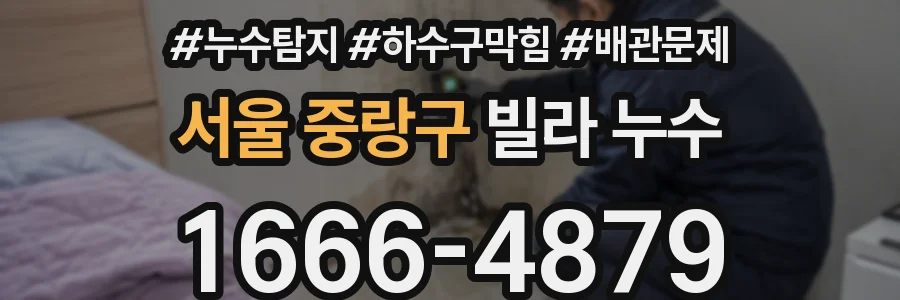 서울 중랑구 빌라 누수