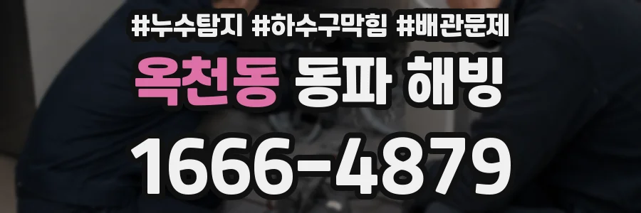 옥천동 동파 해빙